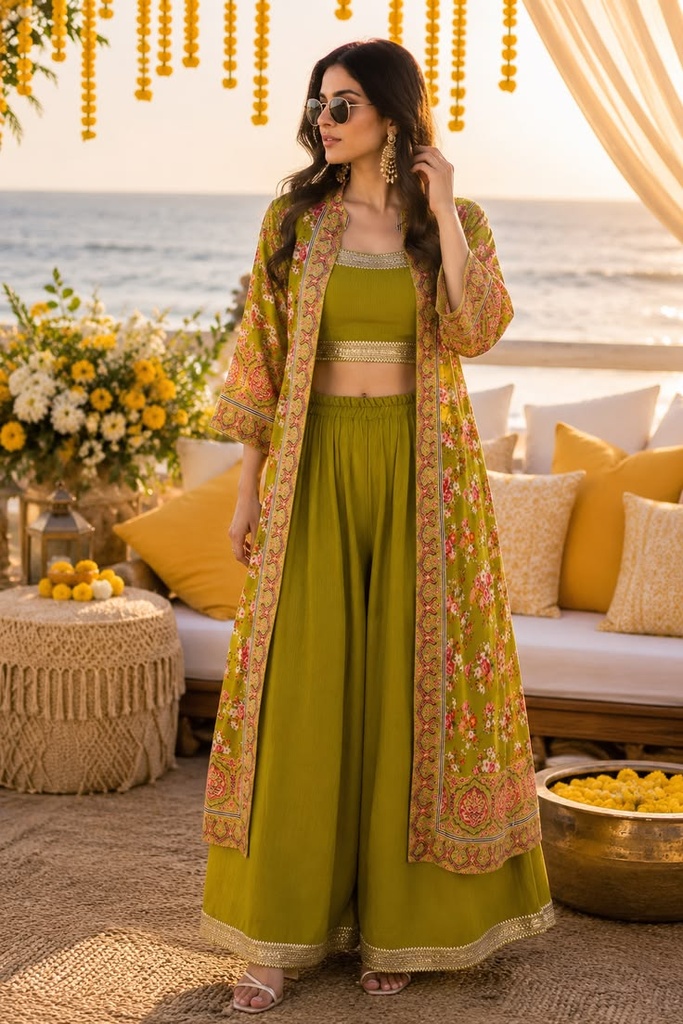 Mehendi Palazzo Set