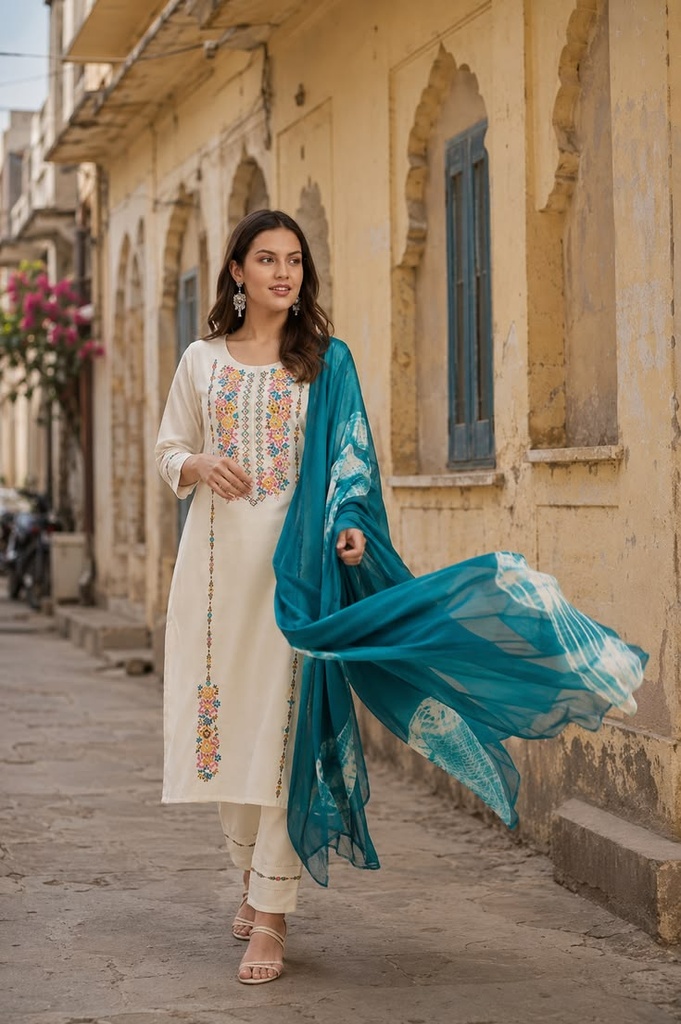 Embroidered Anarkali Suit